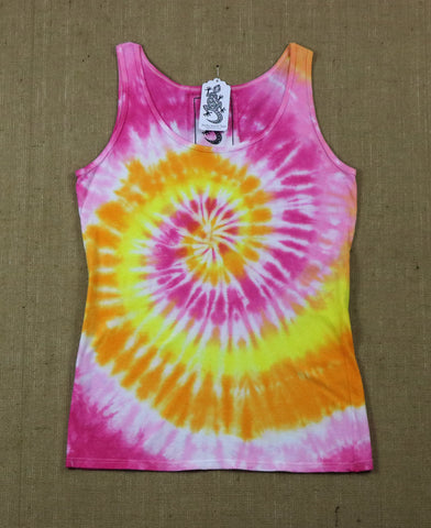 Tie Dye Women's Singlet (snug) Size L #014