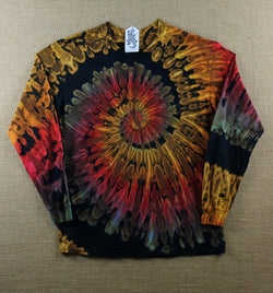 Tie Dye Unisex Long Sleeve Tee Size L #020