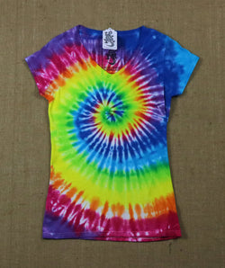 Tie Dye Women's V-Neck (Snug) Size M #019